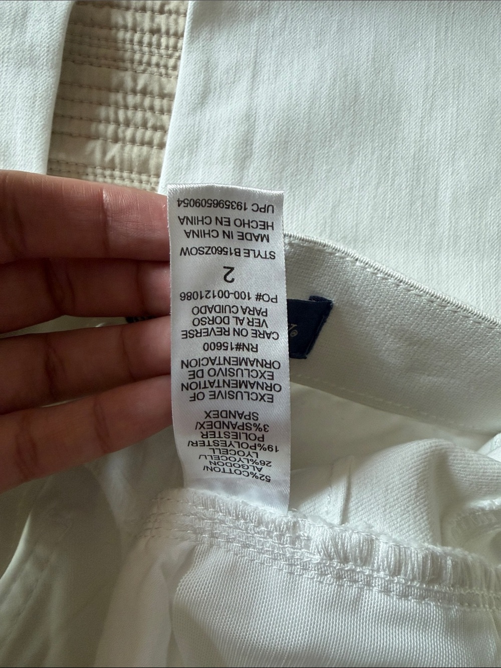 Democracy Ab solution Straight-Leg Jeans in White | Sz 2 - Picture 6 of 6